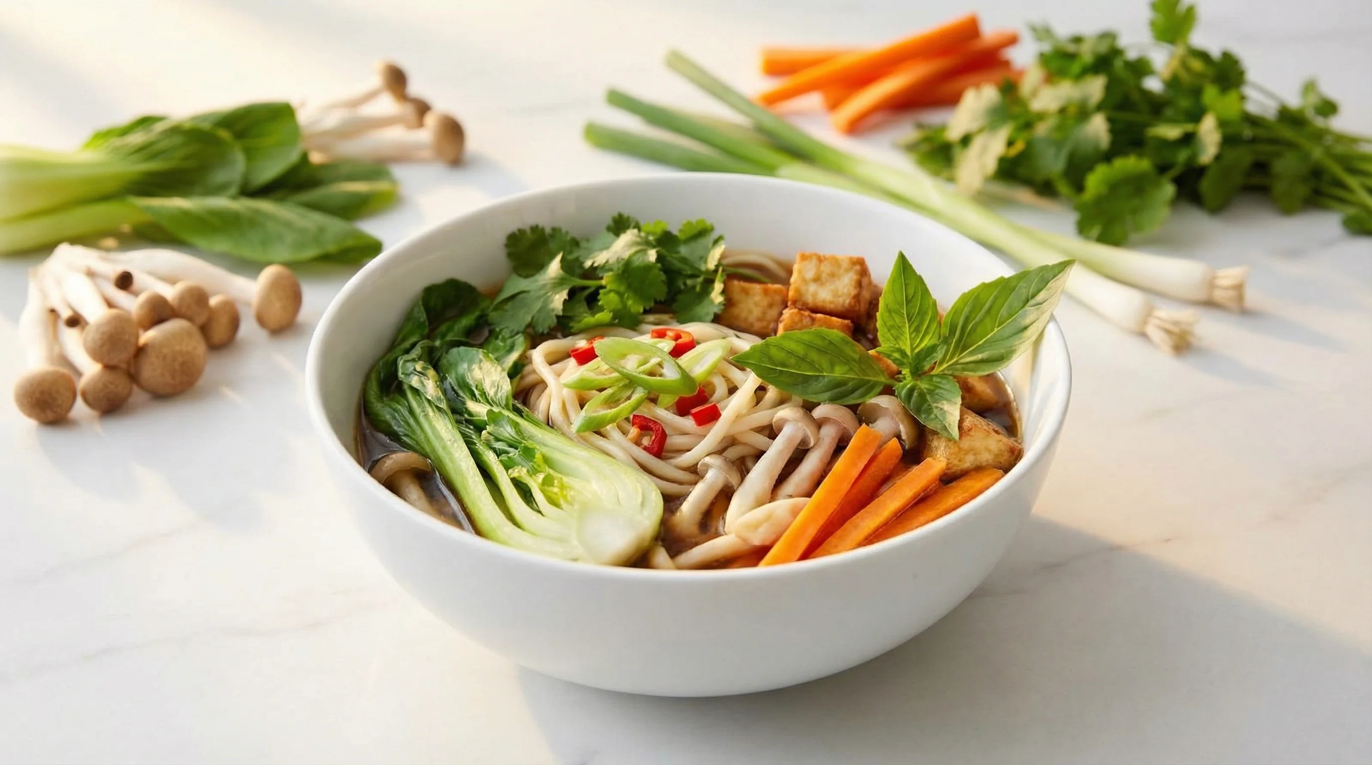 Umami Miso Ramen with Crispy Tofu (Low FODMAP) - Low FODMAP Recipe